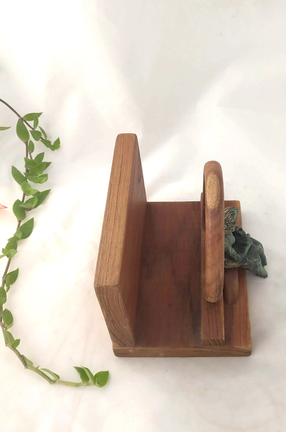 Lady in Green napkin Holder