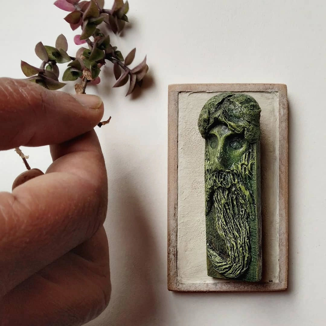 Handcrafted Mask Brooch