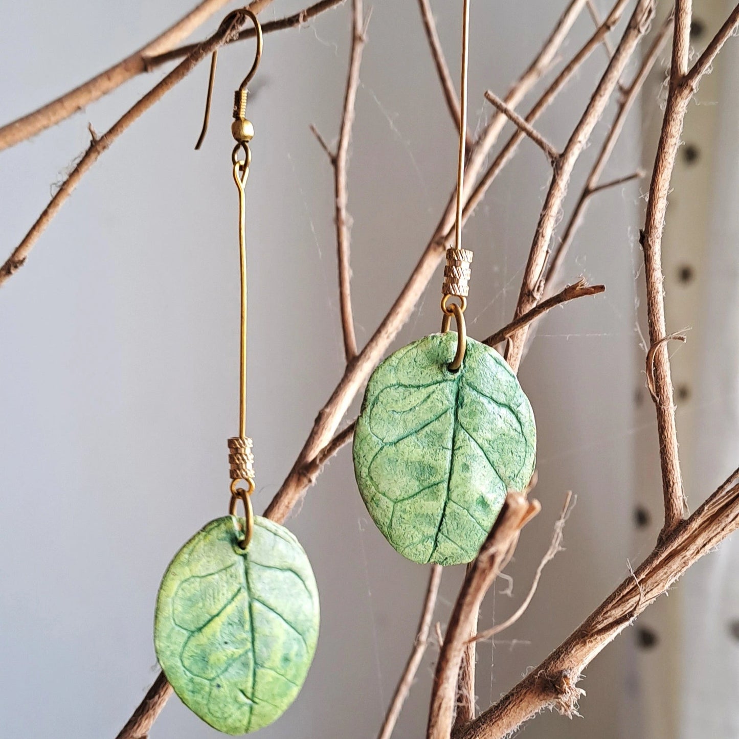 Jasmine dangling leaf Earrings