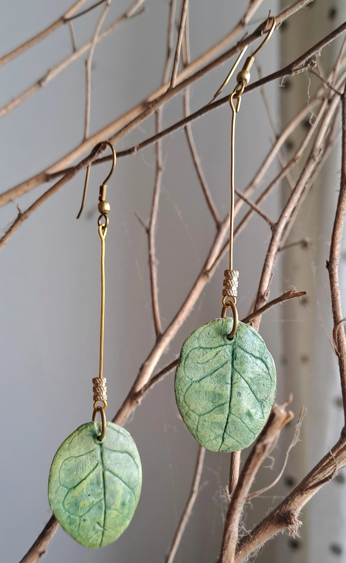 Jasmine dangling leaf Earrings