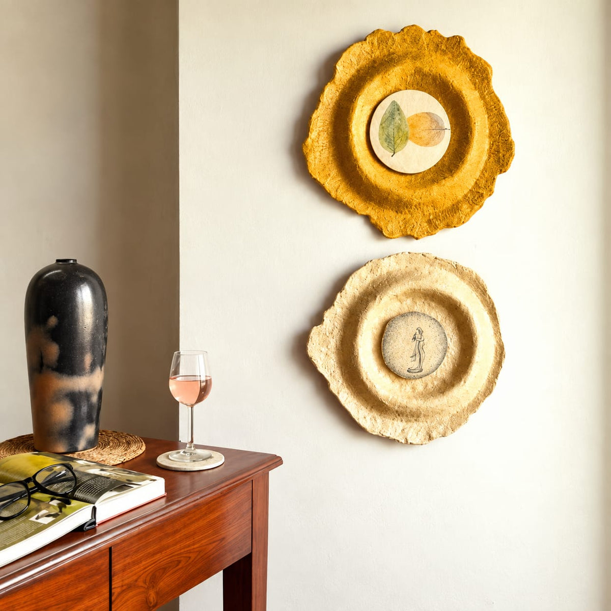 Papier-Mâché Sculptures and Wall Art