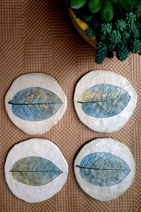 Set of 4 Coasters (Blue)