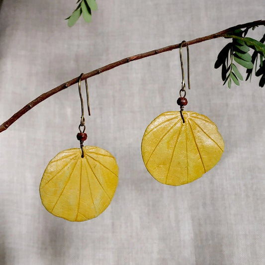 Yellow Leaf Danglers