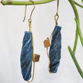Beautiful Handmade Papier-Mâché Twisted Earrings