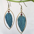 Blue Leaf Danglers
