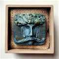 Handcrafted Vintage Papier-Mâché Brooch– Maldhari