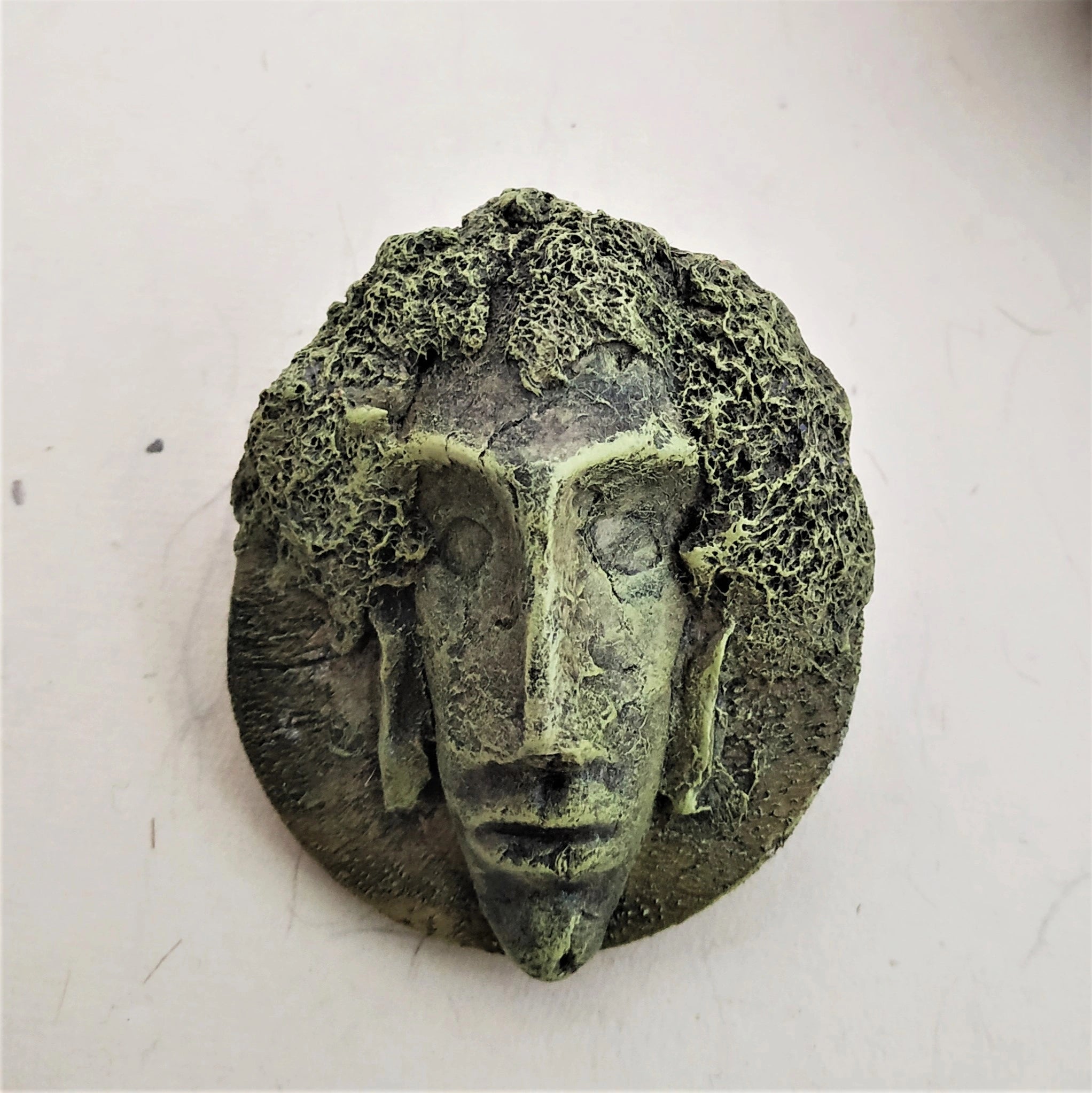 Handcrafted Papier-mache-Mask-Brooch
