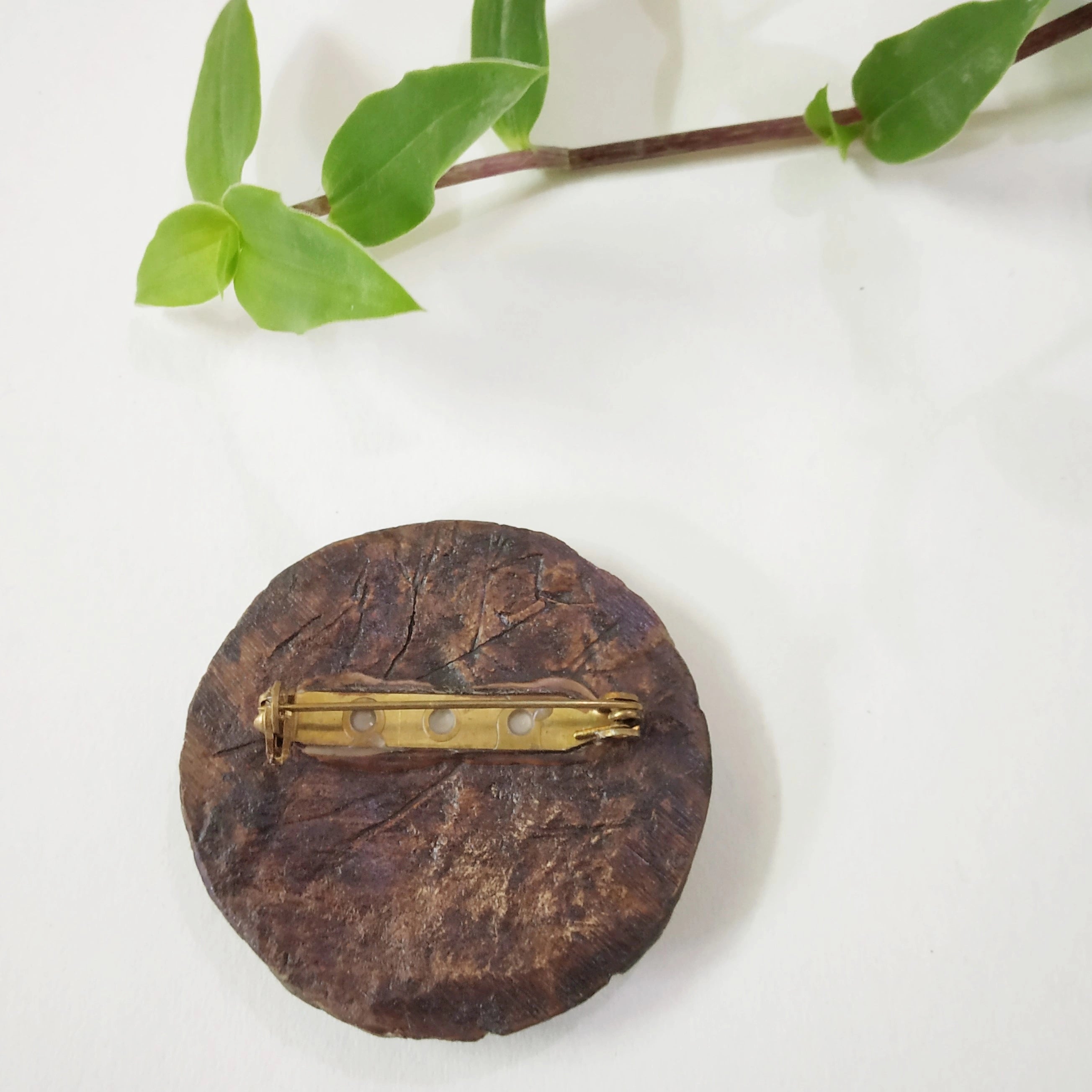 Handcrafted Papier-mache-Mask-Brooch