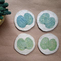 Papier-mache coasters-Kachnar leaf
