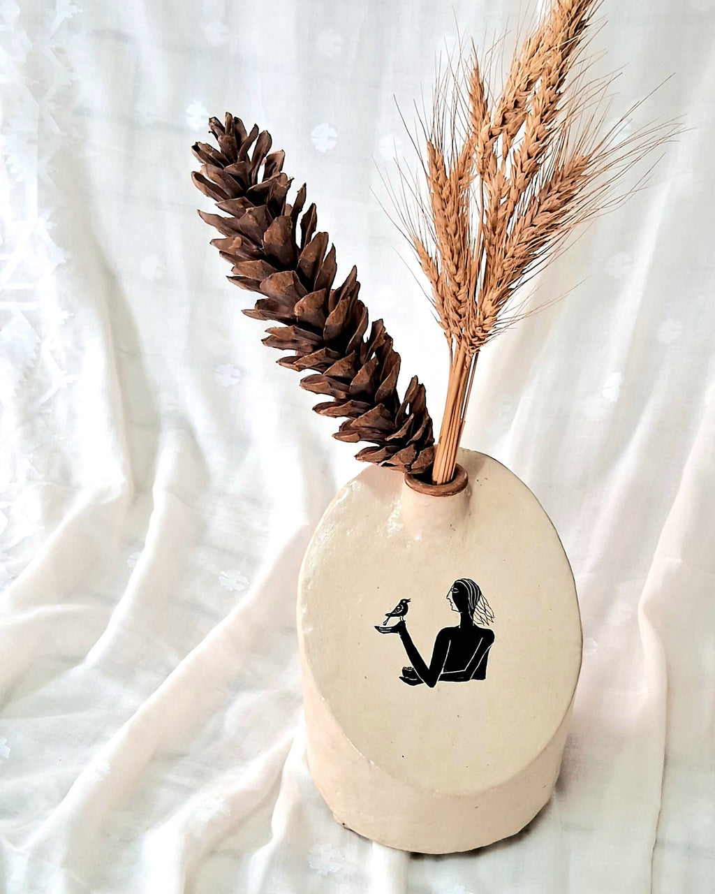 Handcrafted Papier-mâché Vases - For Fresh & Dry Flowers.