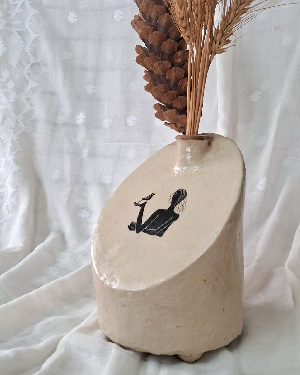 Handcrafted Papier-mâché Vases - For Fresh & Dry Flowers.