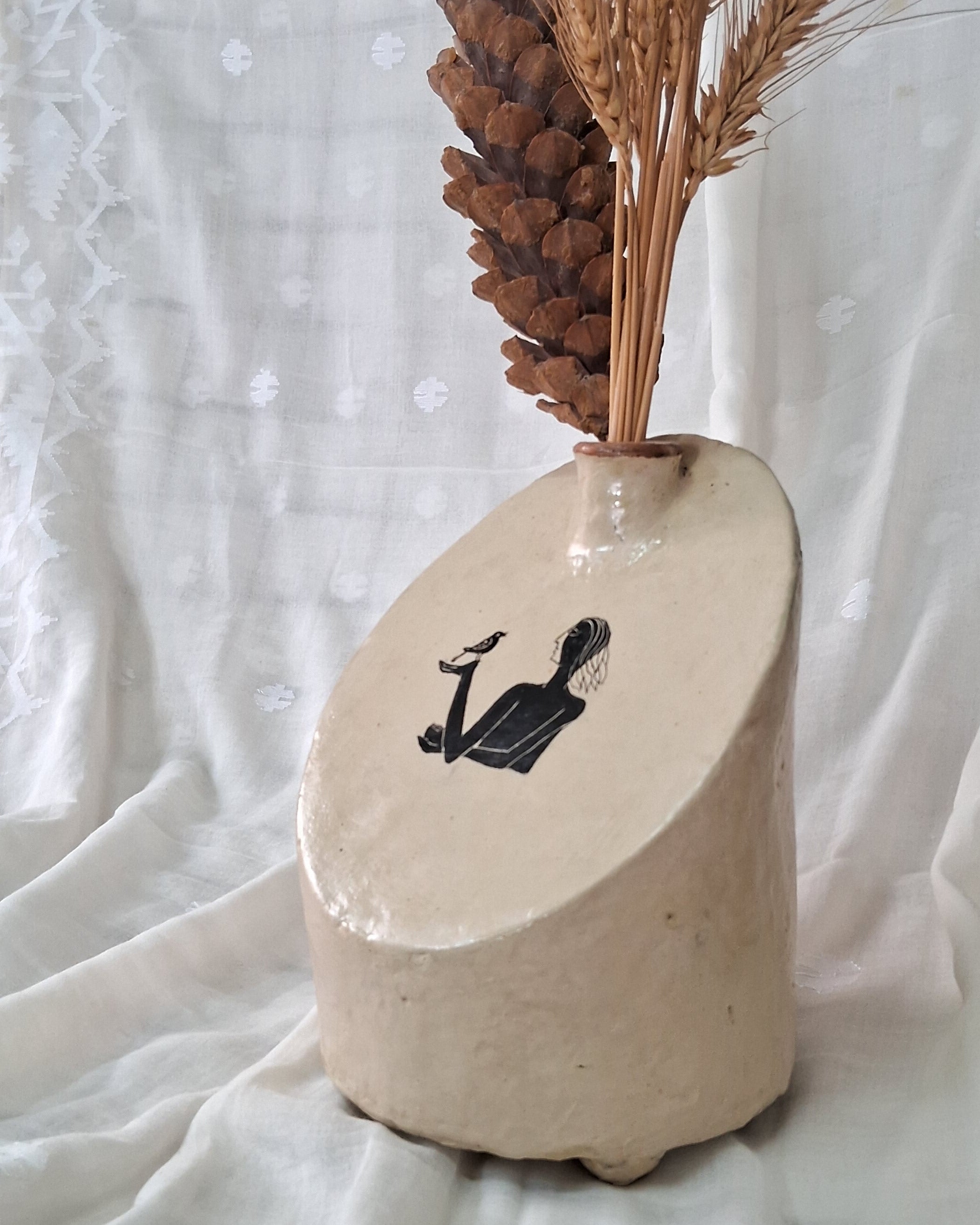 Handcrafted Papier-mâché Vases - For Fresh & Dry Flowers.