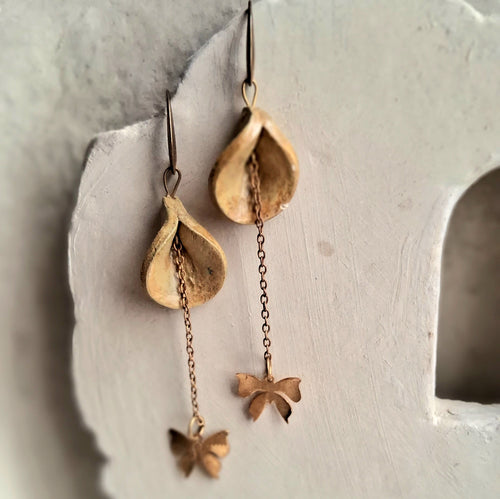 Beautiful Handmade Papier-Mâché Earrings