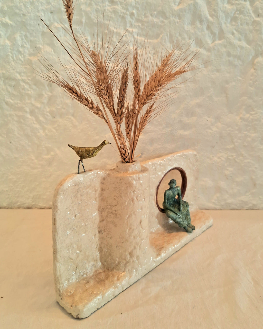 Sculptural Papier-mache Vase