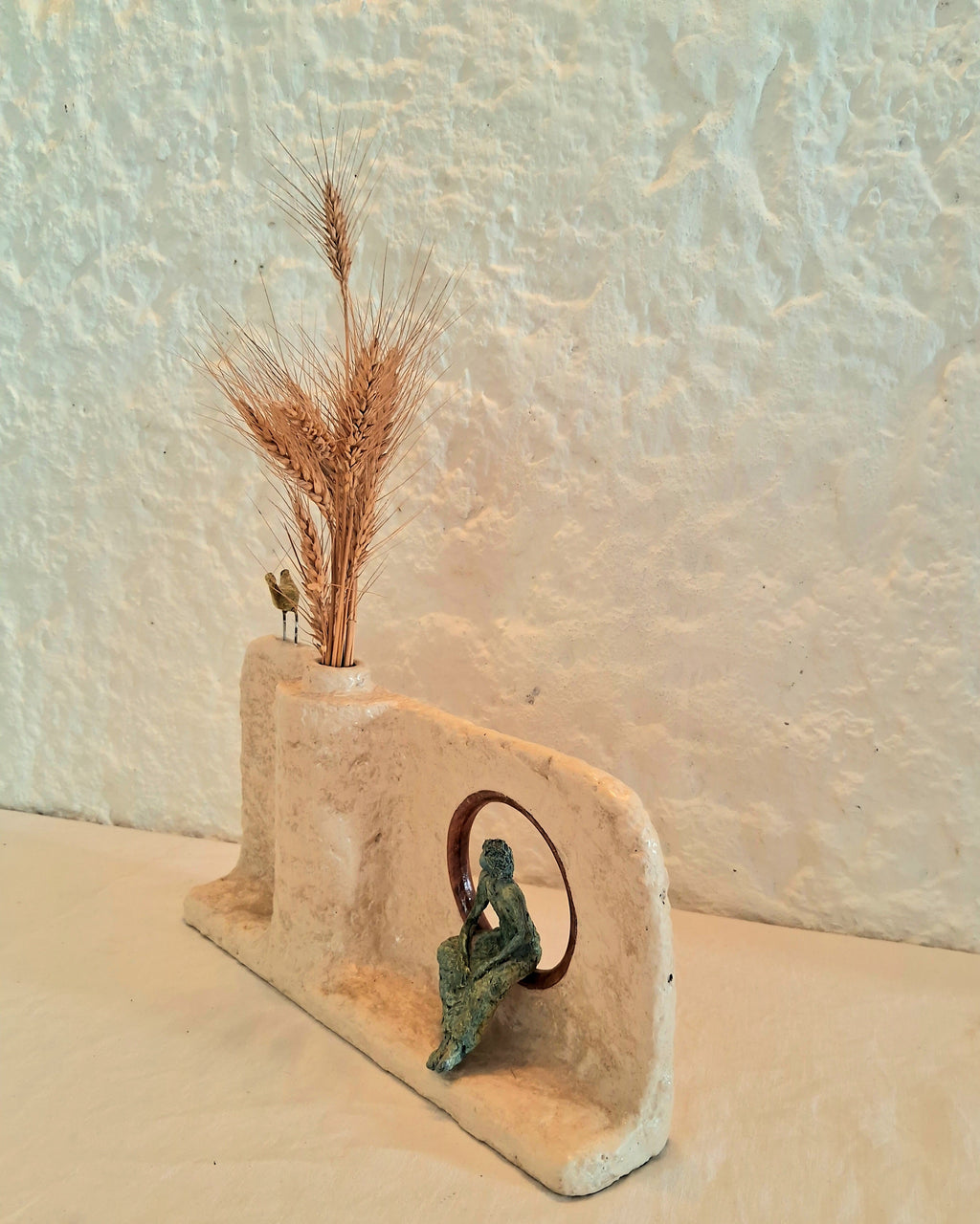 Sculptural Papier-mache Vase