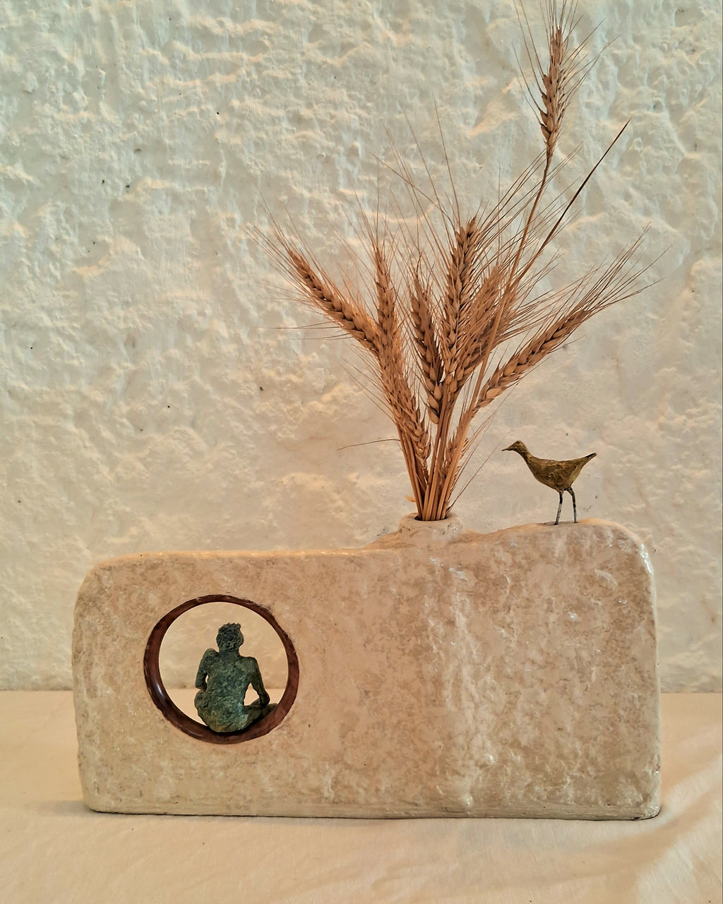 Sculptural Papier-mache Vase