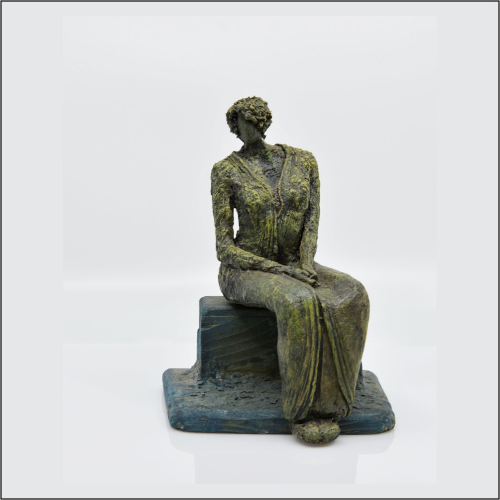 Lady in Solitude – A Papier-Mâché Sculpture
