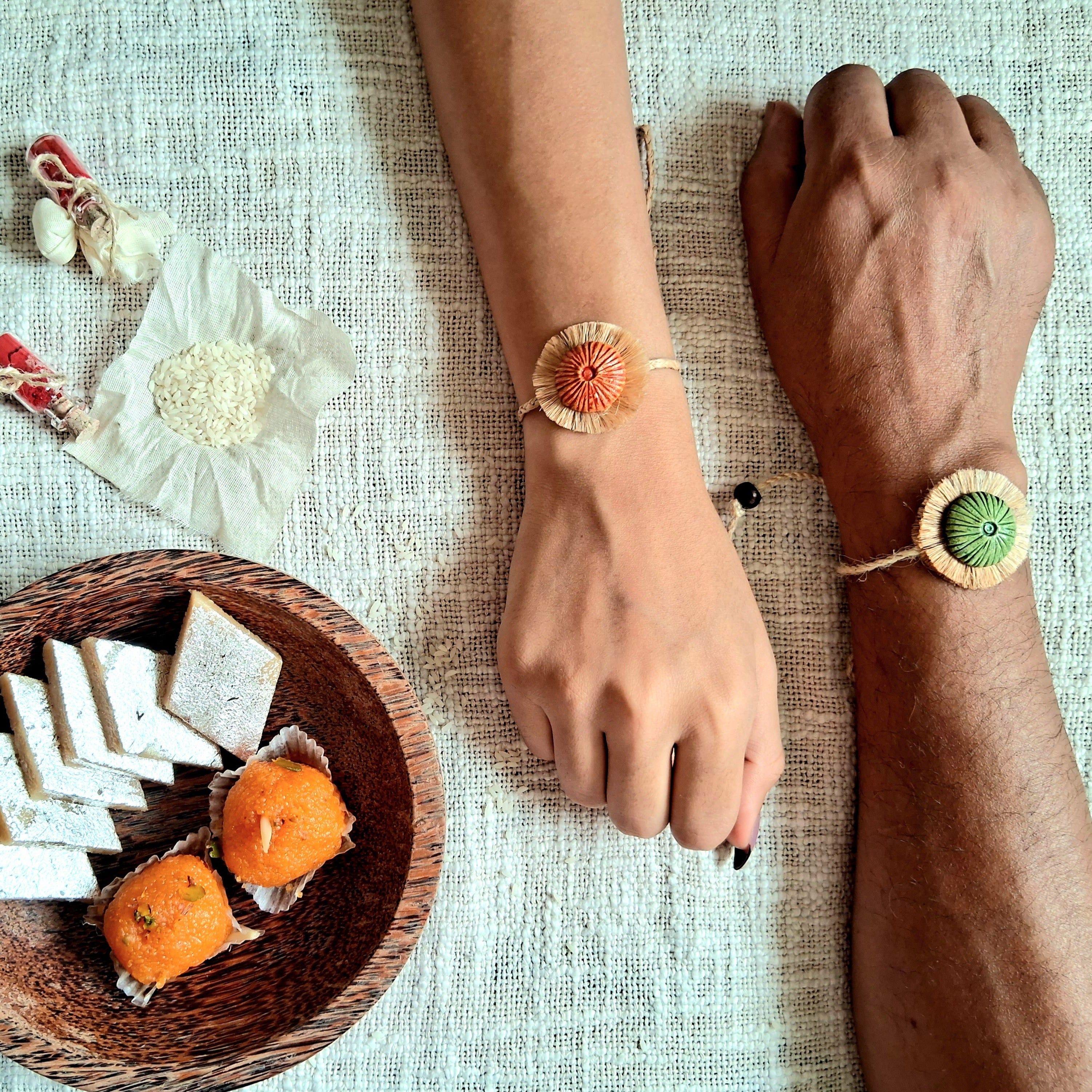 Floral Rakhi combo