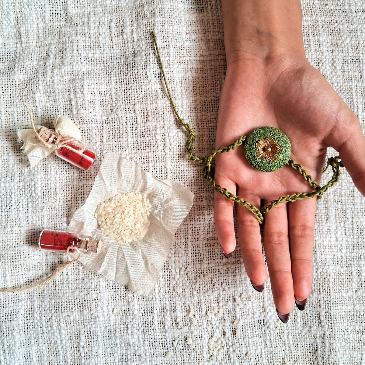 Floral Rakhi combo