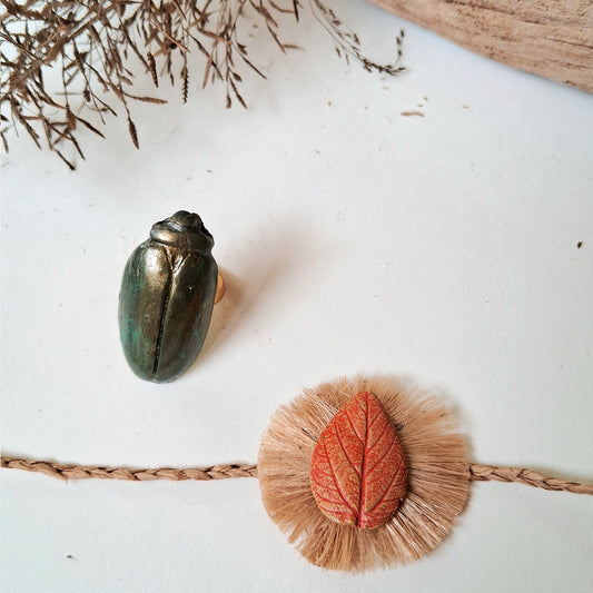 Papier-mache Rakhi-Nature lover's Rakhi