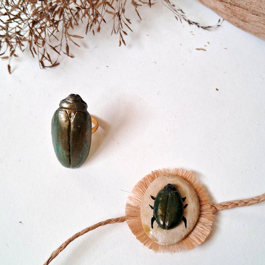 Handmade Papier-mache Rakh-Beetle