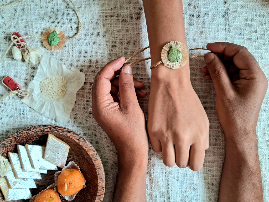 Leaf Rakhi Combo