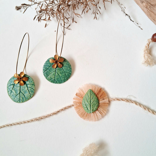 Leaf Rakhi Combo