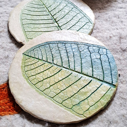 Champa leaf coasters