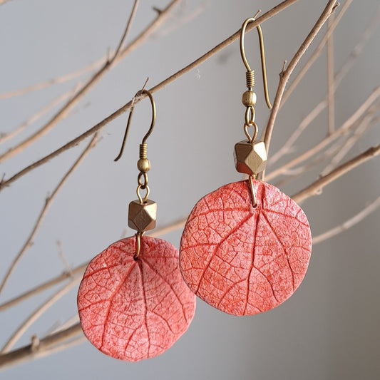 Red Leaf Earring