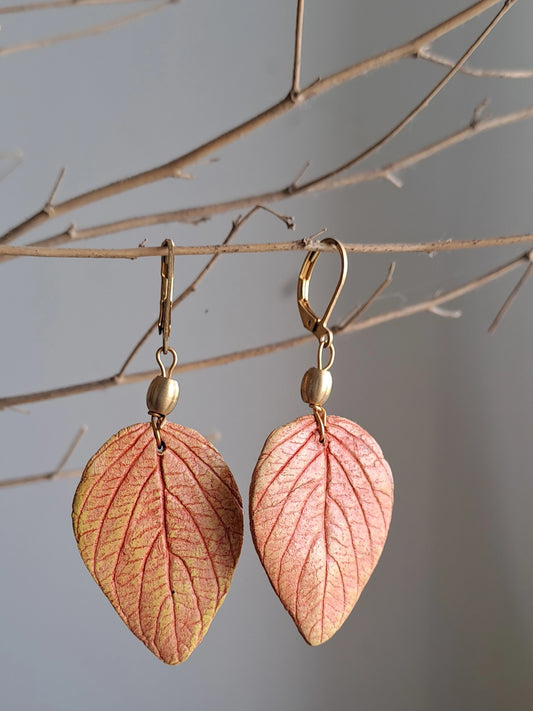 Red Leaf Earring