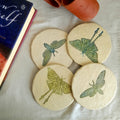 Papier-mache-Moth Coasters