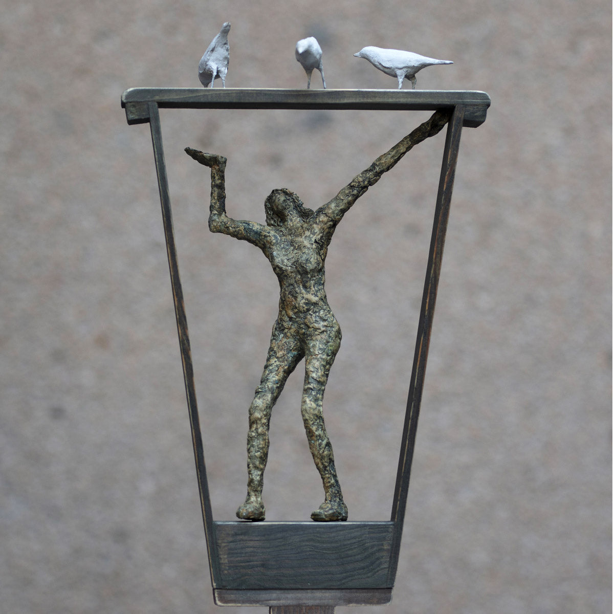 Papier-mache Sculpture-'Companionship'