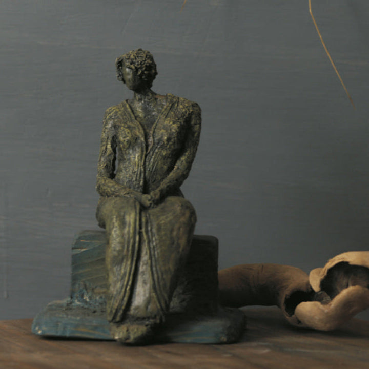 Lady in Solitude – A Papier-Mâché Sculpture
