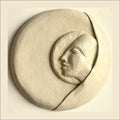 Papier-mache wall plate-Serene