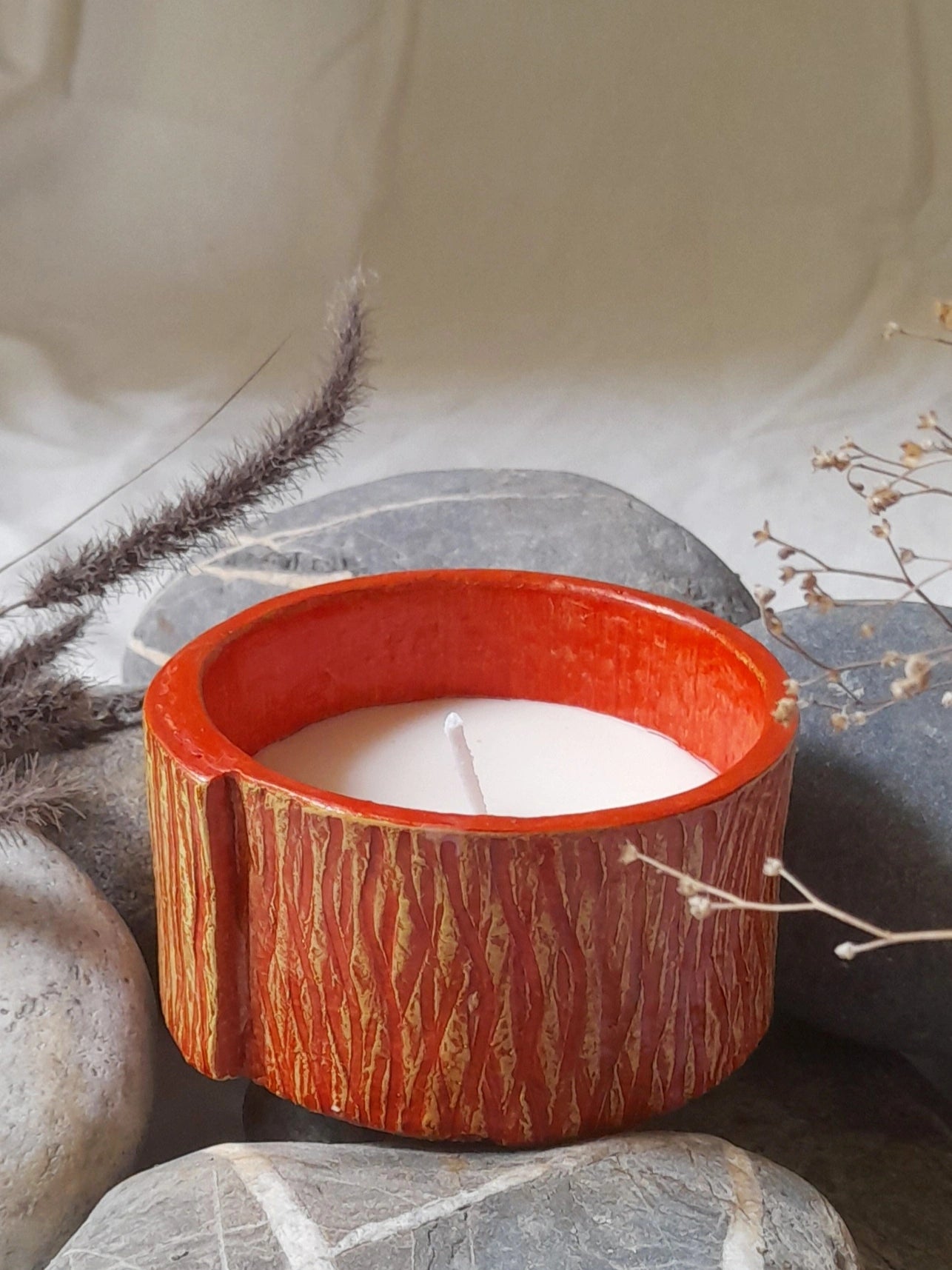 BARK TEXTURE SOY WAX CANDLE
