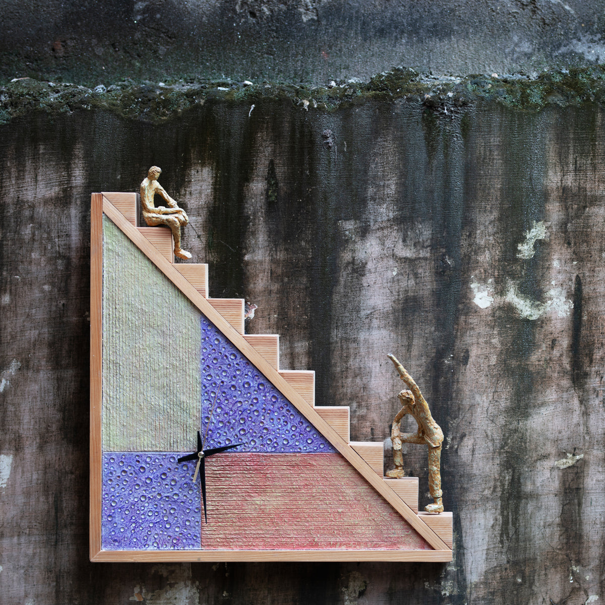 Papier-mâché Wall Clock-A Story of a Companion