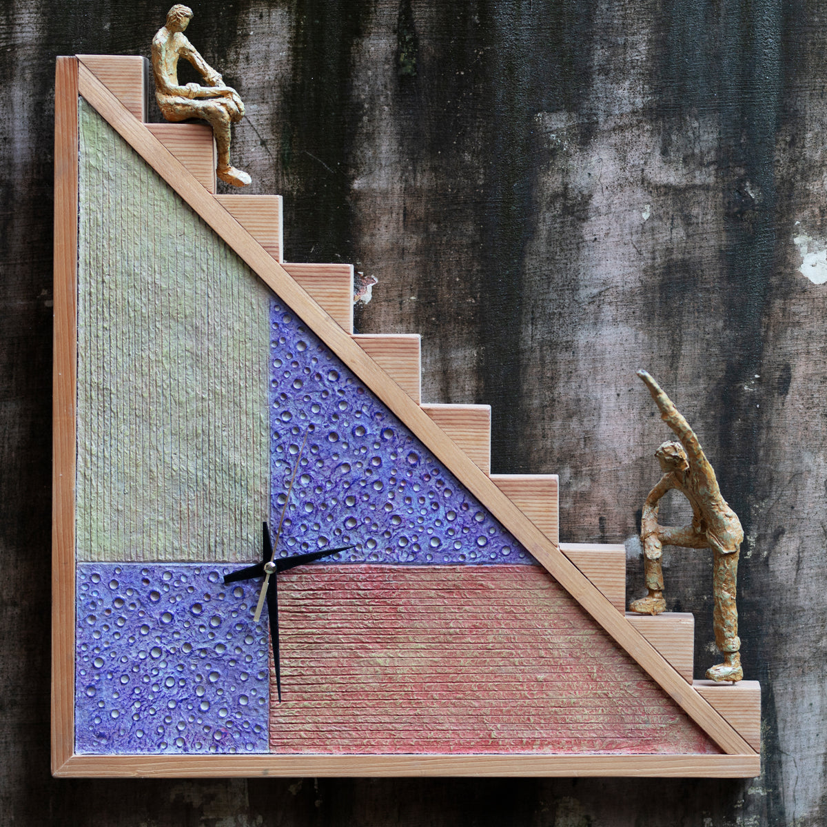 Papier-mâché Wall Clock-A Story of a Companion