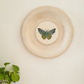 Papier-mache Wall plates-Moth