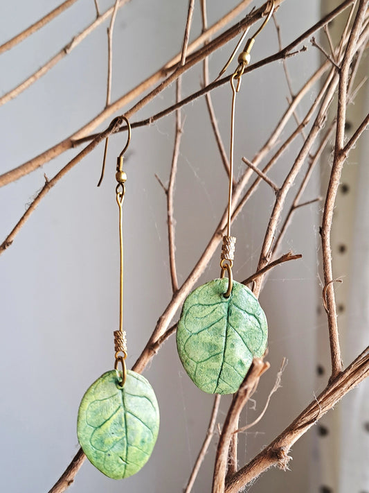 Jasmine dangling leaf Earrings