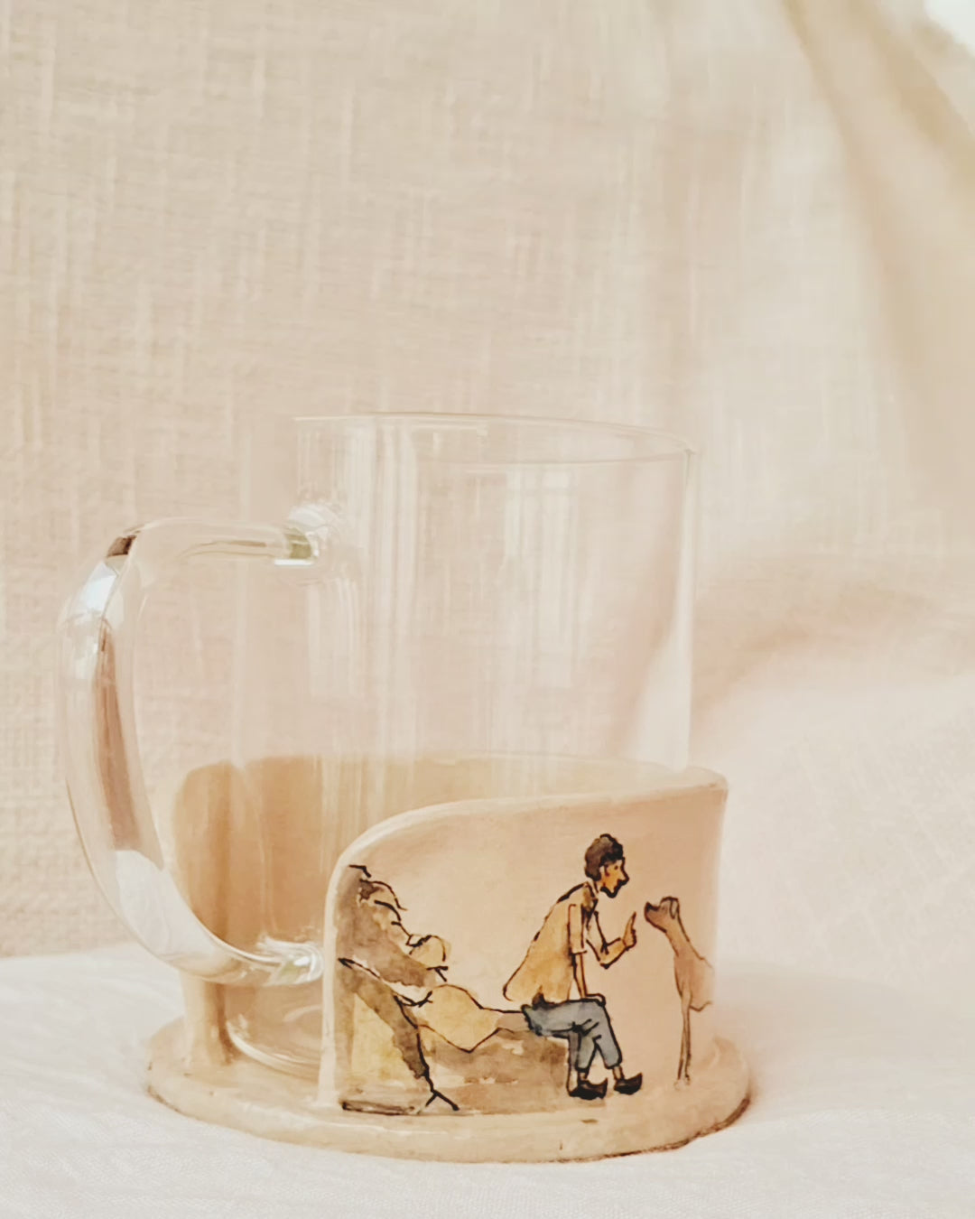 Papier-mache Mug holder-Guftagoo