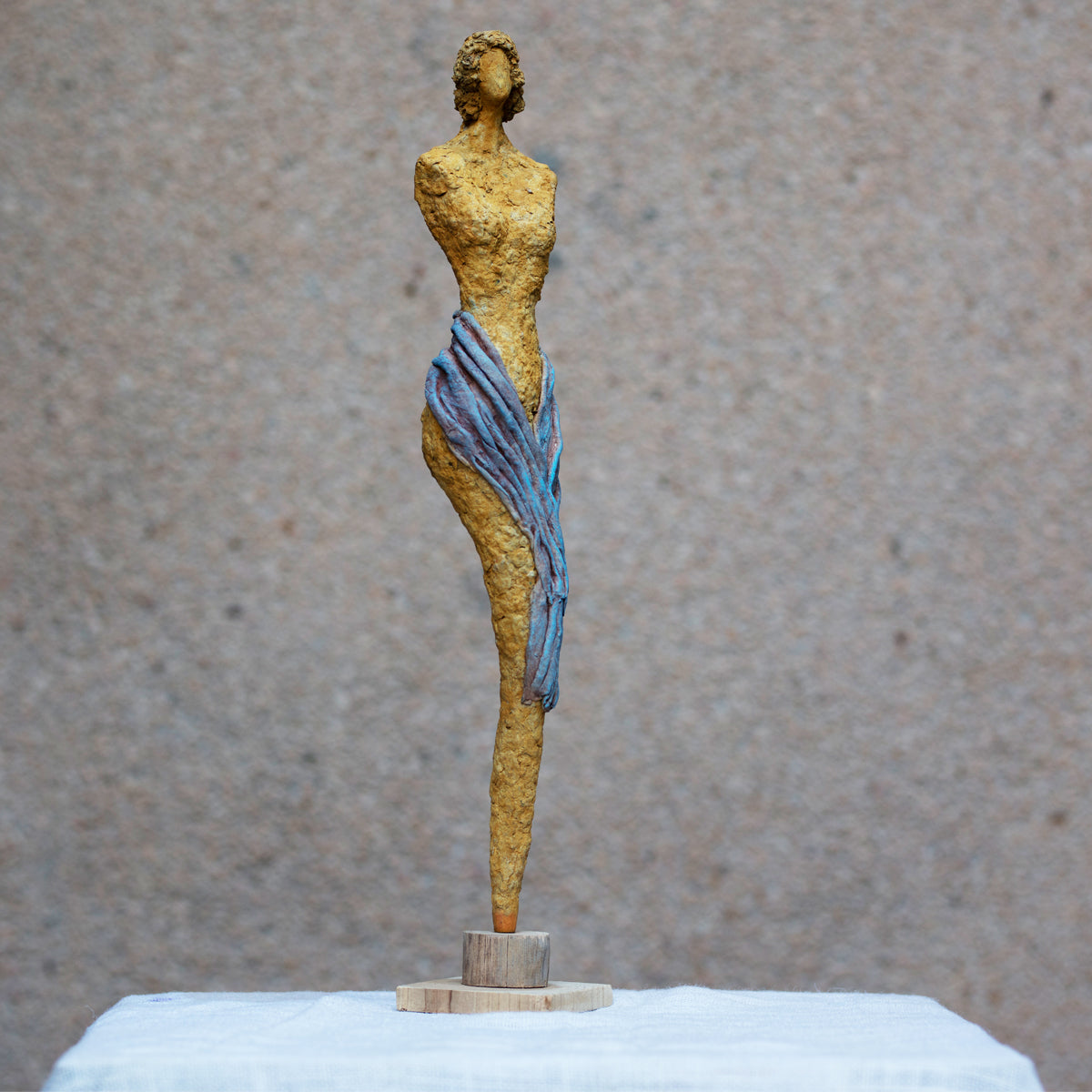 Hand-made papier-mache sculpture-The Bliss of Solitude
