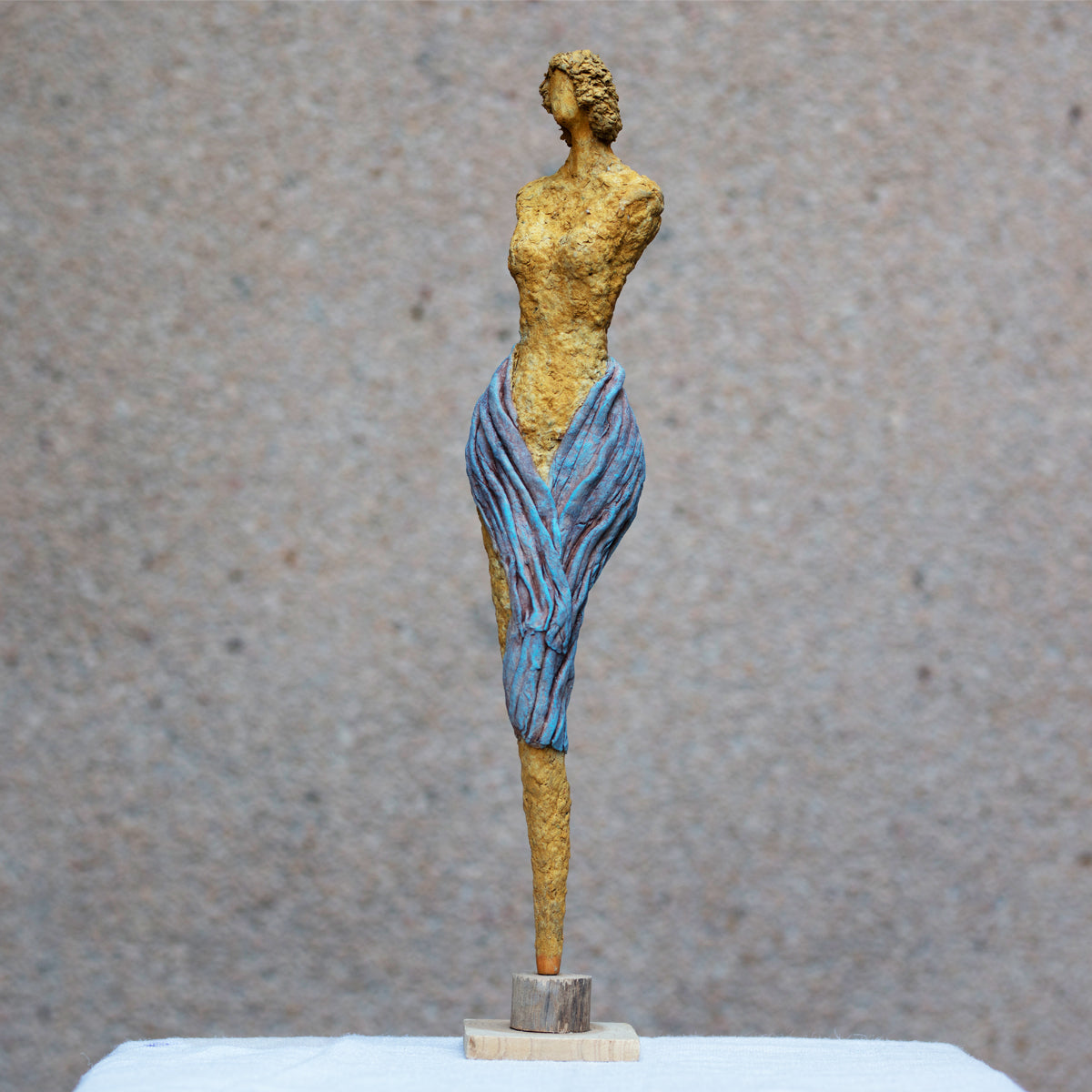Hand-made papier-mache sculpture-The Bliss of Solitude