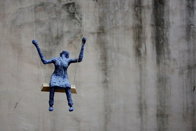 Lady on a Swing Lamp