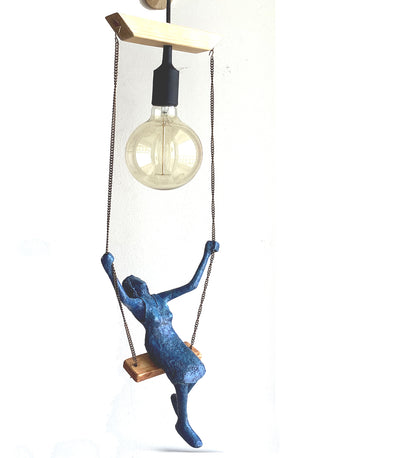 Lady on a Swing Lamp